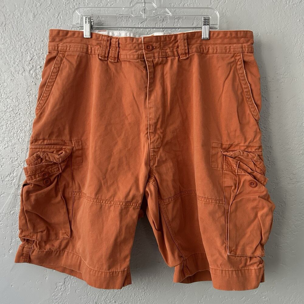 Polo Ralph Lauren Cargo Shorts Orange Size 42 Big Tall Classic Coastal Prep Y2K